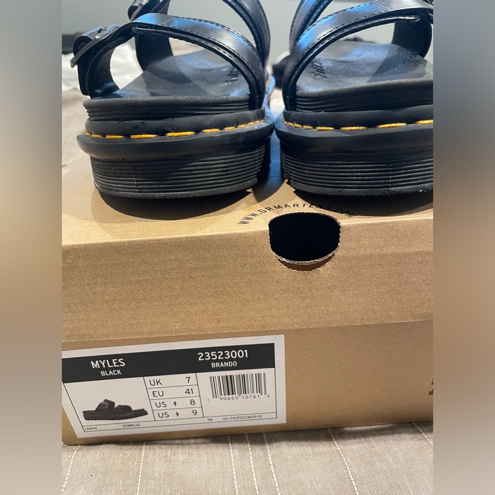 Sold -The Myles Dr. Martens sandal women’s sz 9 black like new